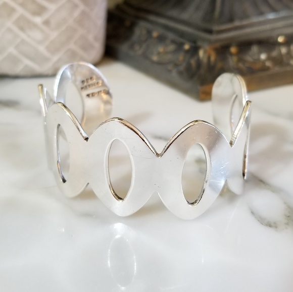 Vintage Jewelry - Taxco Sterling Silver Cuff Bracelet